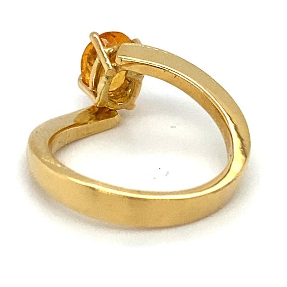 Mandarin Spessartine 1.62ct Solid 18K Gold Ring - Picture 5 of 7